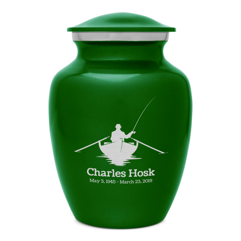 Fisherman Boat Sharing Urn - Shamrock Green