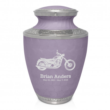 Motorcycle Cremation Urn - Regal Purple