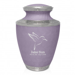 Hummingbird Cremation Urn - Regal Purple