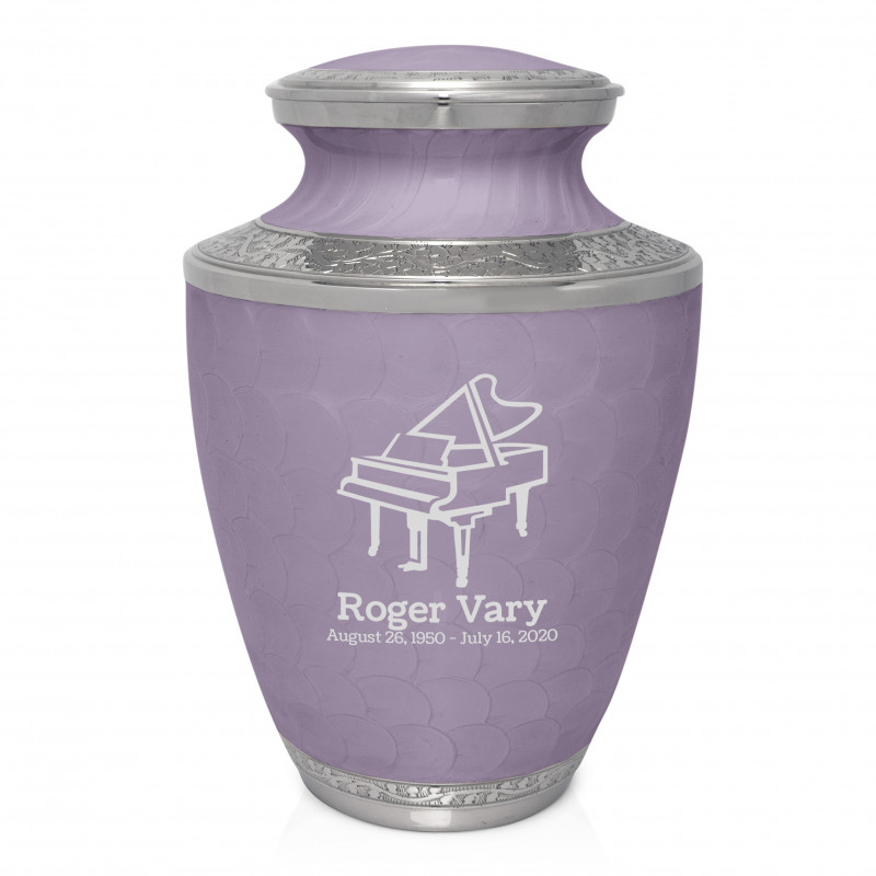 Piano Cremation Urn - Regal Purple