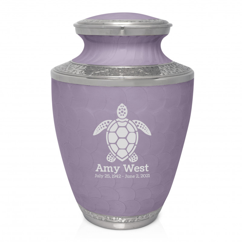 Sea Turtle Cremation Urn - Regal Purple
