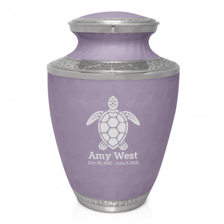 Sea Turtle Cremation Urn - Regal Purple