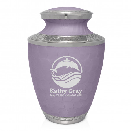 Dolphin Cremation Urn - Regal Purple