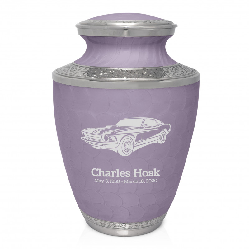 Muscle Car Cremation Urn - Regal Purple