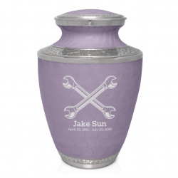 Mechanic Wrench Cremation Urn - Regal Purple