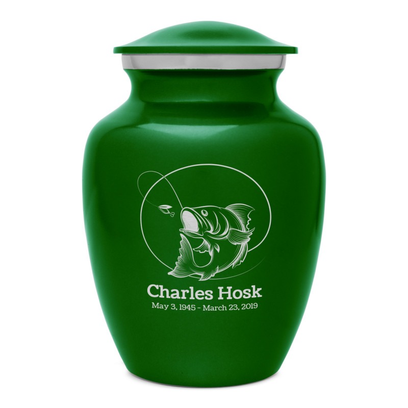 Lure Hit Fishing Sharing Urn - Shamrock Green