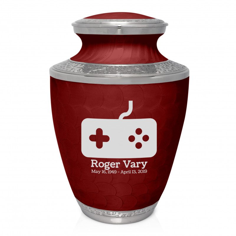 Gaming Cremation Urn - Rose Red