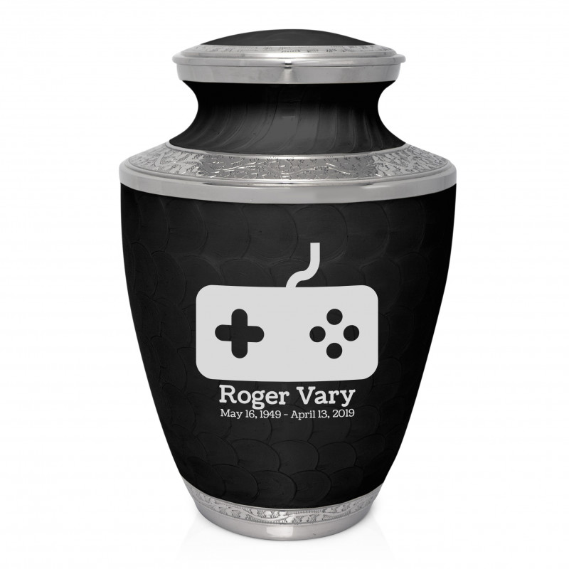 Gaming Cremation Urn - Ebony Black