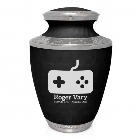 Gaming Cremation Urn - Ebony Black
