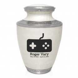 Gaming Cremation Urn - Radiant White