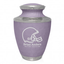Football Helmet Cremation Urn - Regal Purple