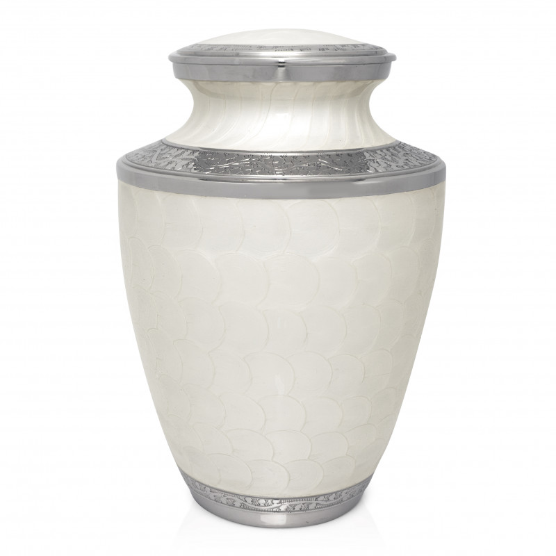 Football Cremation Urn - Radiant White