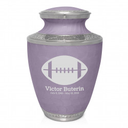 Football Cremation Urn - Regal Purple