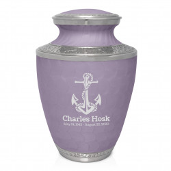 Anchor Cremation Urn - Regal Purple