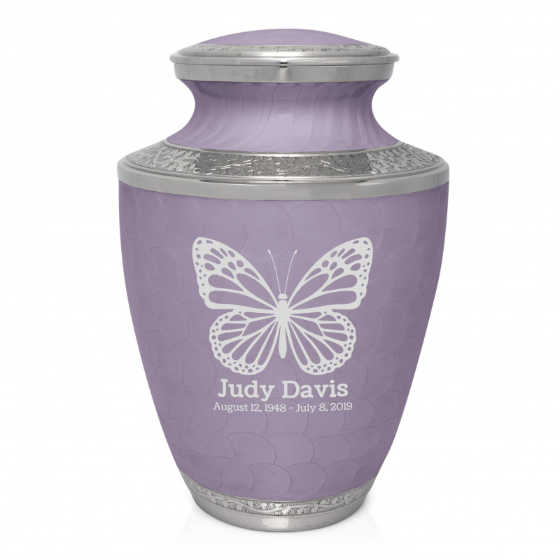 Butterfly Cremation Urn - Regal Purple