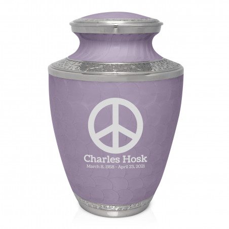 Peace Cremation Urn - Regal Purple