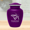 Salmon Fishing Sharing Urn - Purple Luster