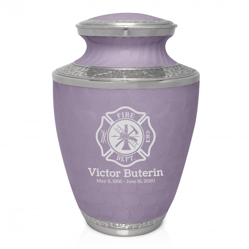 Firefighter Cremation Urn - Regal Purple