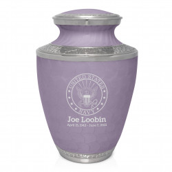 Navy Cremation Urn - Regal Purple