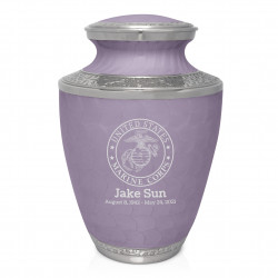 Marines Cremation Urn - Regal Purple