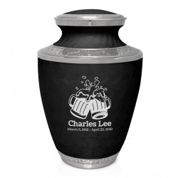 Beer Cremation Urn - Ebony Black