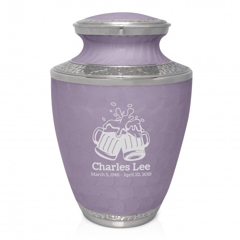 Beer Cremation Urn - Regal Purple