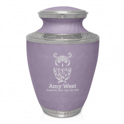 Owl Cremation Urn - Regal Purple