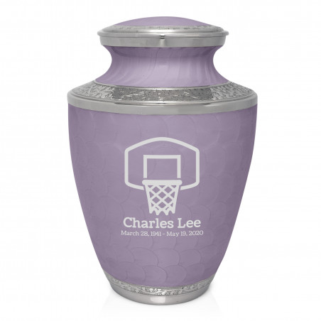 Basketball Hoop Cremation Urn - Regal Purple