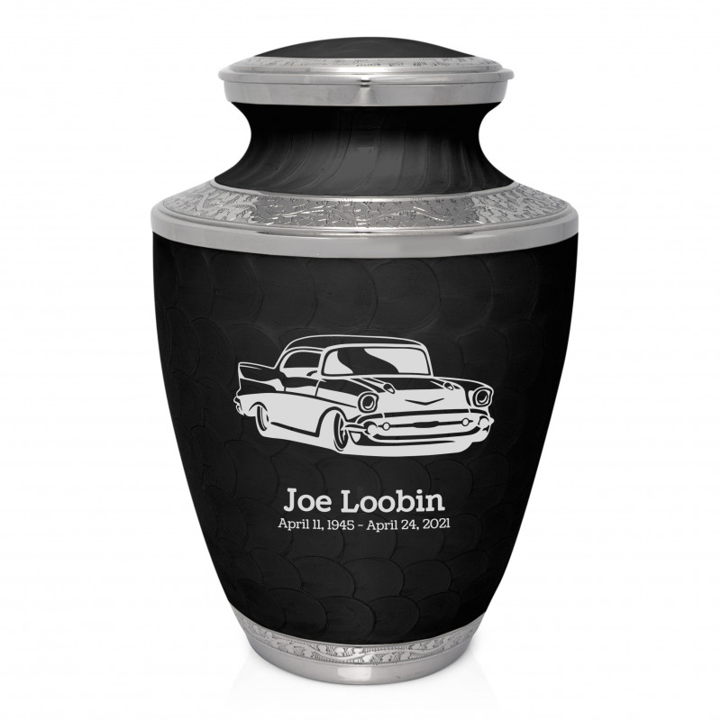 Classic Car Cremation Urn - Ebony Black