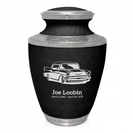 Classic Car Cremation Urn - Ebony Black