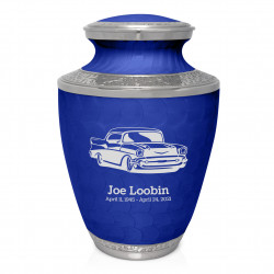 Classic Car Cremation Urn - Royal Blue
