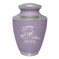 Train Cremation Urn - Regal Purple