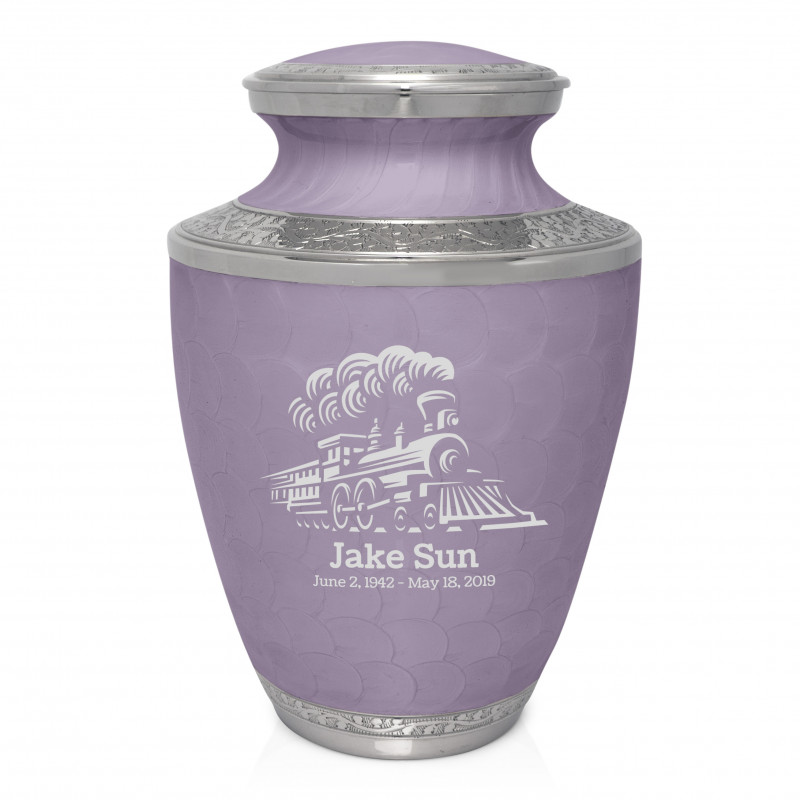 Train Cremation Urn - Regal Purple