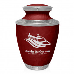 Cruise Ship Cremation Urn - Rose Red