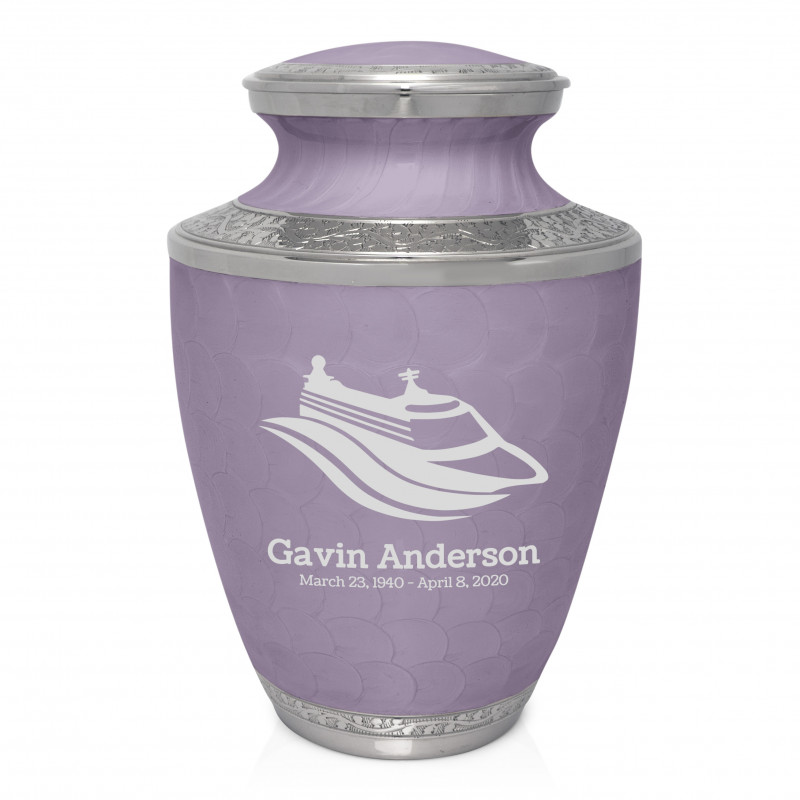 Cruise Ship Cremation Urn - Regal Purple