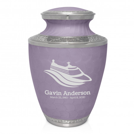 Cruise Ship Cremation Urn - Regal Purple