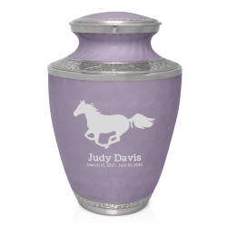 Horse Cremation Urn - Regal Purple
