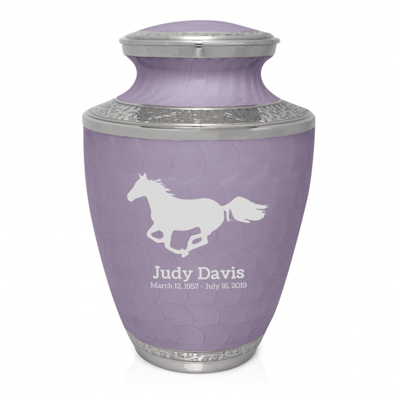 Horse Cremation Urn - Regal Purple