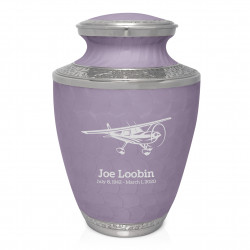 Plane Cremation Urn - Regal Purple