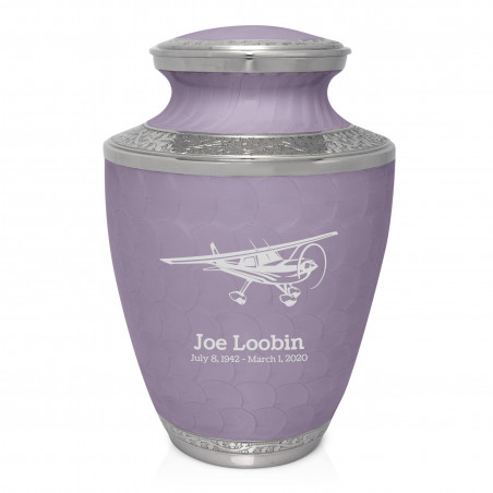 Plane Cremation Urn - Regal Purple