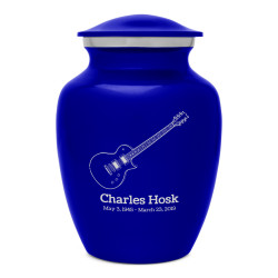 Electric Guitar Sharing Urn - Midnight Blue