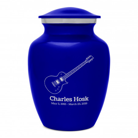 Electric Guitar Sharing Urn - Midnight Blue