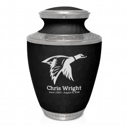 Duck Cremation Urn - Ebony Black