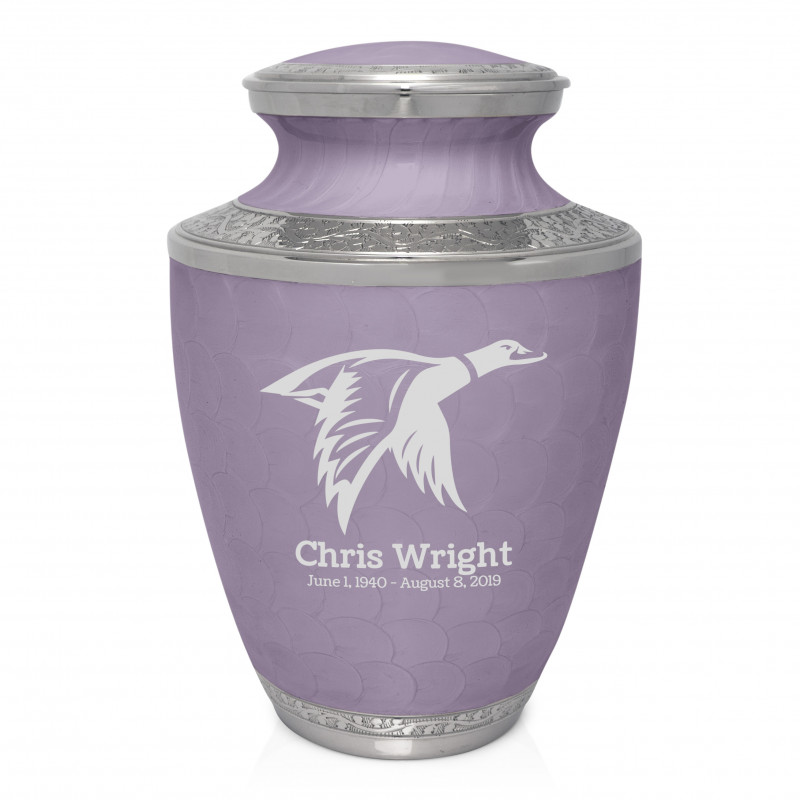 Duck Cremation Urn - Regal Purple