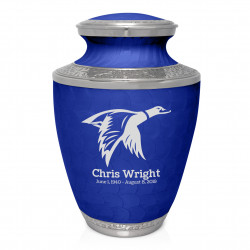 Duck Cremation Urn - Royal Blue