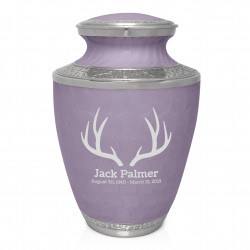 Antlers Cremation Urn - Regal Purple