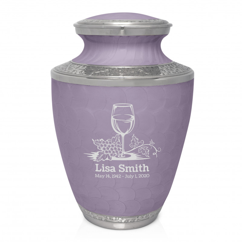 Wine Cremation Urn - Regal Purple