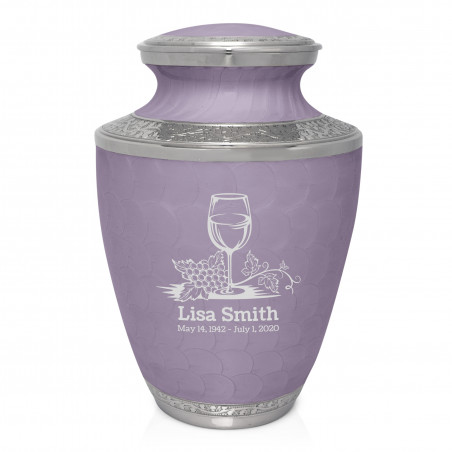Wine Cremation Urn - Regal Purple