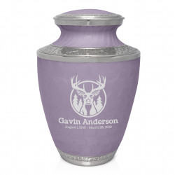 Deer Landscape Cremation Urn - Regal Purple