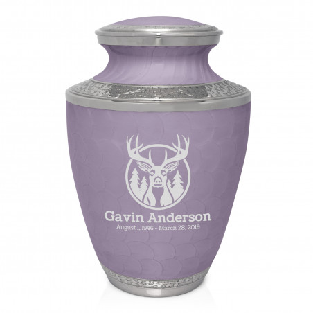 Deer Landscape Cremation Urn - Regal Purple